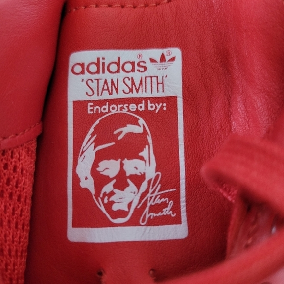 Adidas Stan Smith x Raf Simons Bright Red Sneakers Shoes Men\'s 6.5 Low Top main image 6